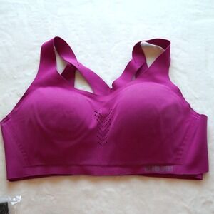 Victoria Secret Sport Seamless Max Support Bra Sz 36D Fuchsia Magenta Wireless H